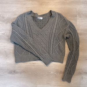 gray sweater